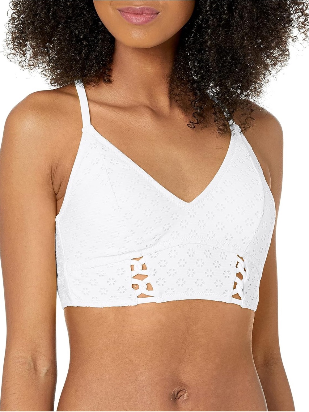 JESSICA SIMPSON | ✨NEW✨ Mix & Match Solid Eyelet Bikini Set in White